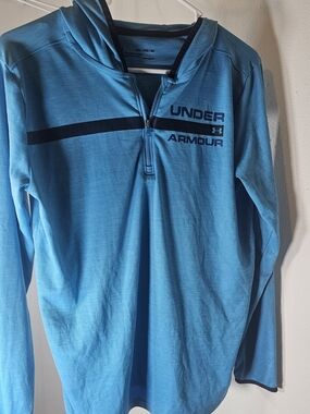 Under Armour Blue Quarter-Zip Hoodie YXLT